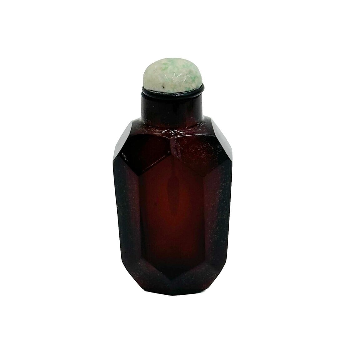 Chinese Snuff Bottle Deep Red Glass circa 1800 (1 of 4)