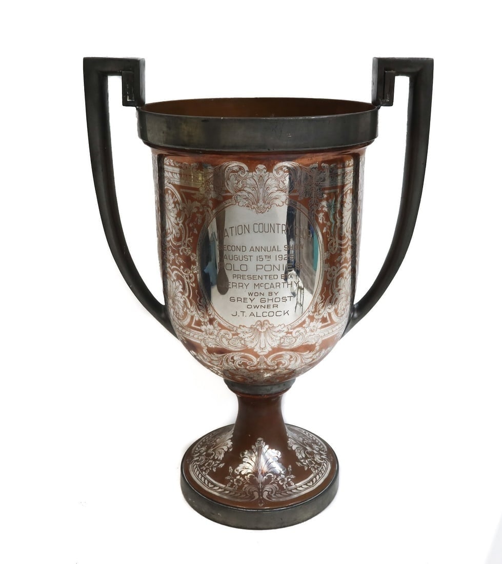 Reed and Barton Copper and Sterling Silver Presentation Trophy Cup Aviation Club (1 of 11)