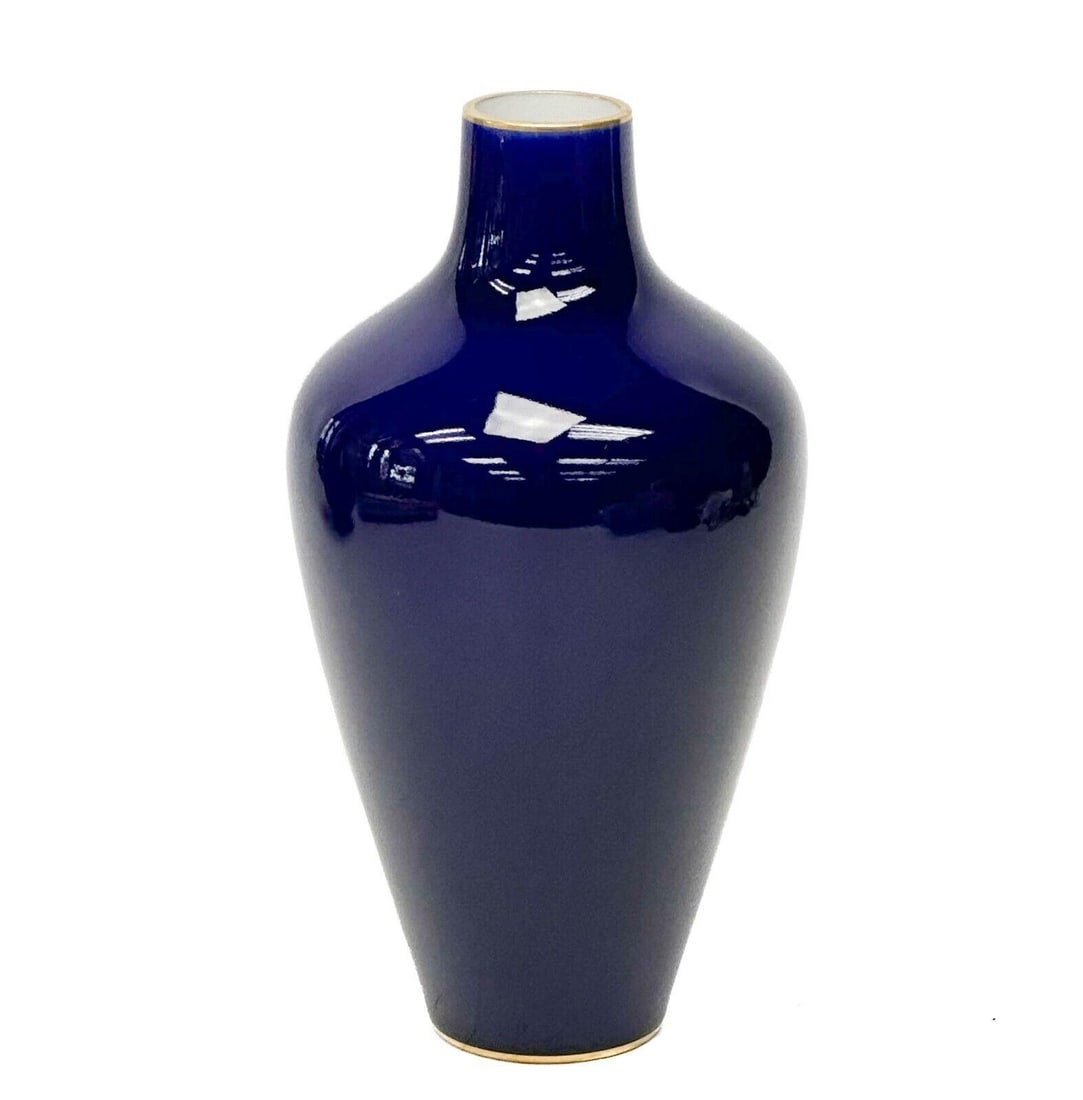 Manufacture de Sevres Cobalt Blue 6.75 inch Miniature Porcelain Vase 1903 (1 of 6)