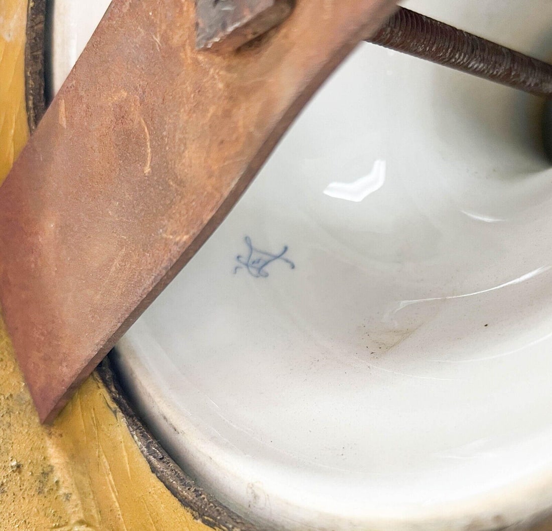 Sevres France Hand Painted Porcelain Bronze Mounted Large Covered Urn - 8