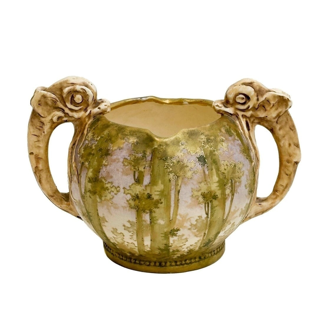 Amphora Austria RSTK Turn Teplitz Hand Painted Porcelain Twin Handled Vase (1 of 7)