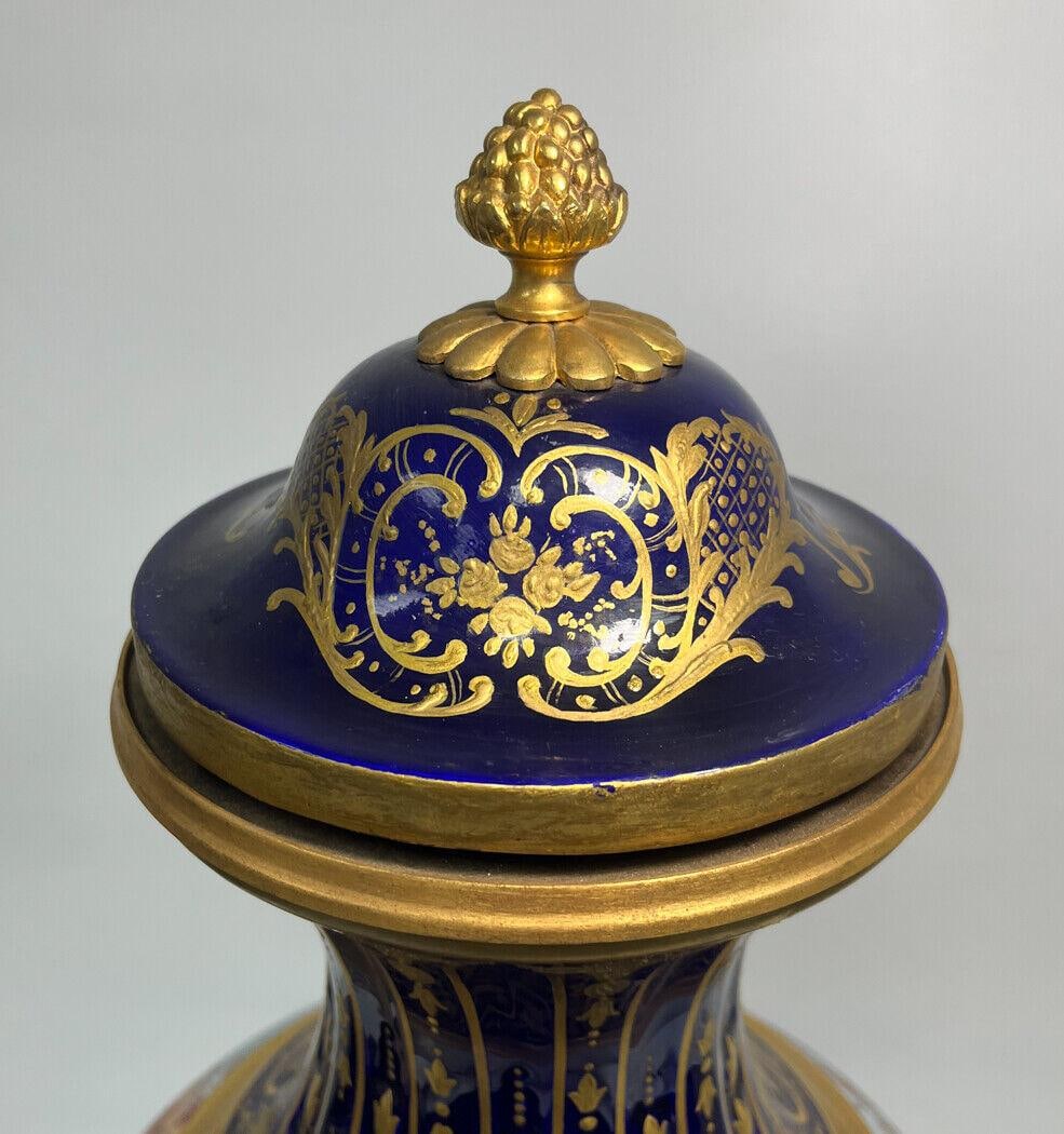 Sevres France Porcelain Large Decorative Urn - 7