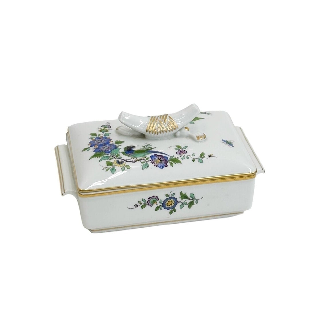 Meissen Germany Porcelain Lidded Box Birds 20th century (1 of 5)