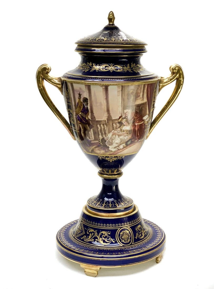 Royal Vienna Austria Hand Painted Porcelain Urn (1 of 9)