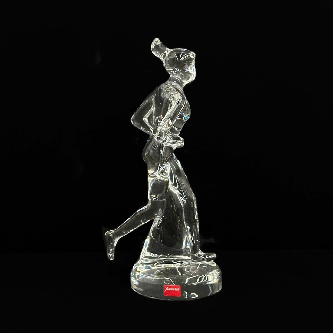 Baccarat Crystal Art Glass Figurine Woman Jogging Running with Box (1 of 10)