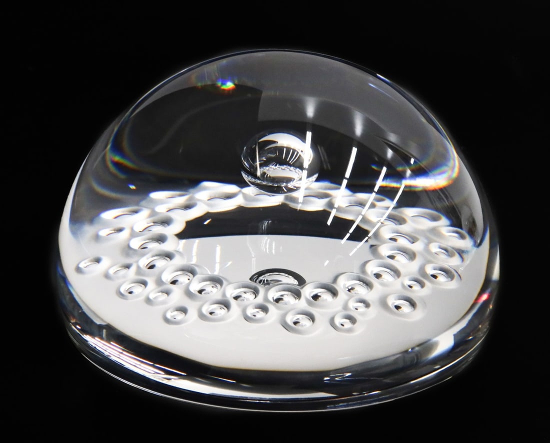 Steuben Art Glass Paperweight Sphere of Creativity by Eric Hilton Ltd Ed 500 (1 of 6)