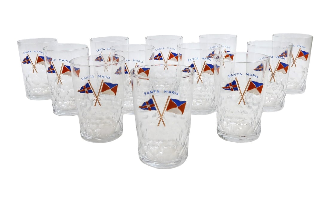 12 Baccarat France Small 3.14 in Tumbler Glasses in Palerme for Henry Ford II (1 of 6)