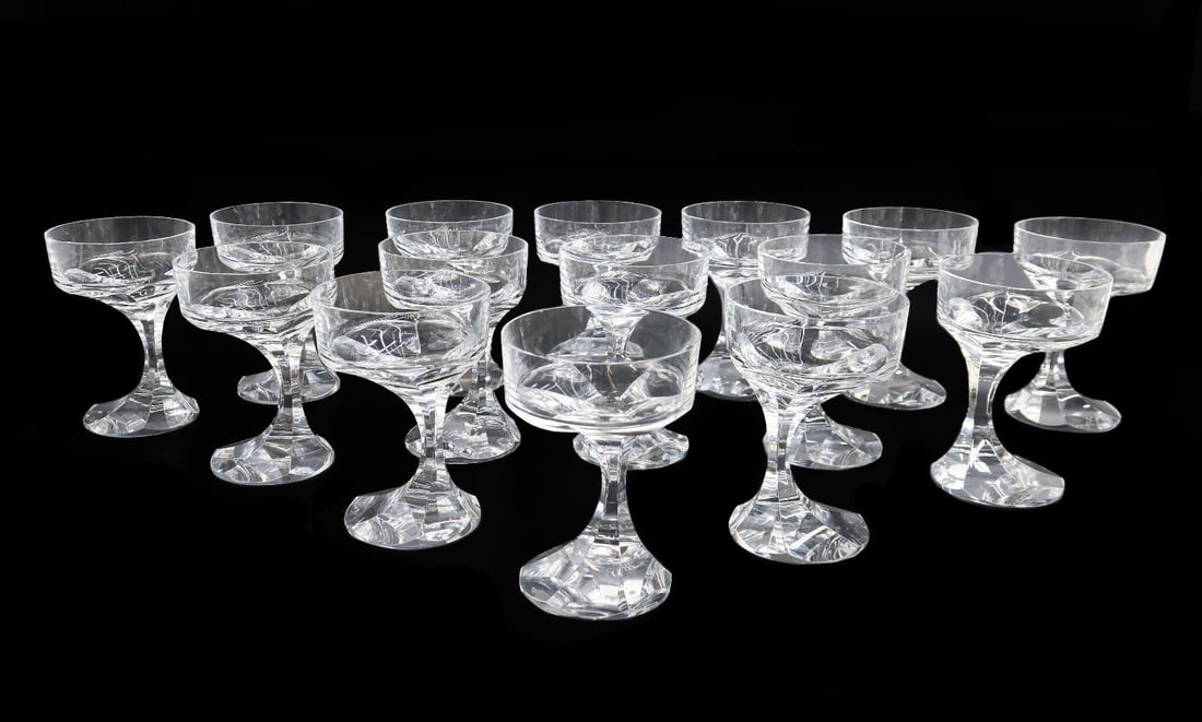 15 Baccarat France Crystal Glass Champagne Tall Sherbet Goblets in Narcisse (1 of 5)