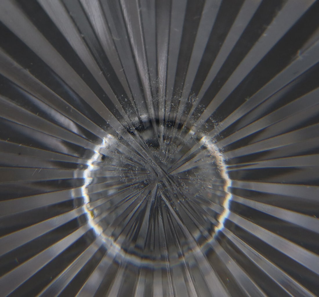 4 St. Louis France Crystal Glass Burgundy Wine Goblets in Apollo Gold Signed - 5