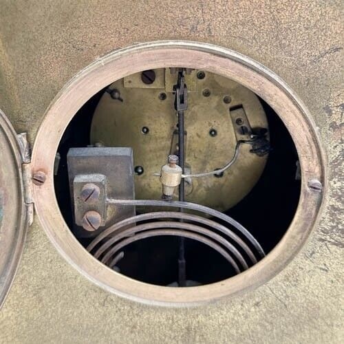 Samuel Marti French Gilt Bronze and Champleve Enamel Mantle Clock circa 1910 - 6