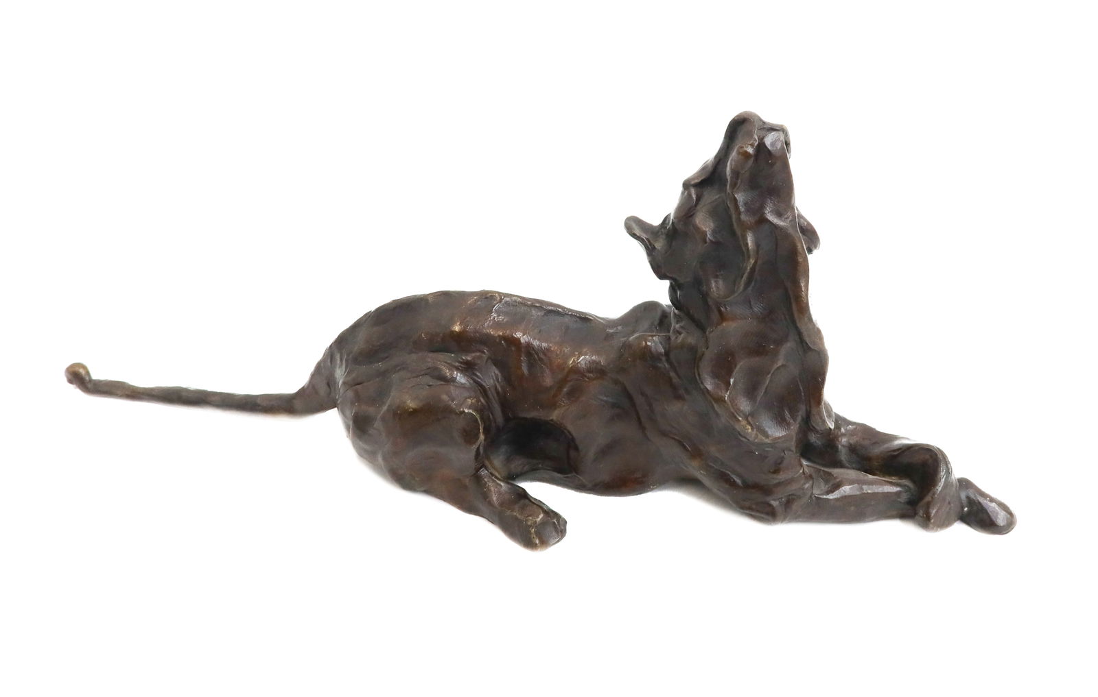 Jose-Maria David(French, 1944-2015) Patinated Bronze Sculpture of a Cat, 1996 (1 of 8)