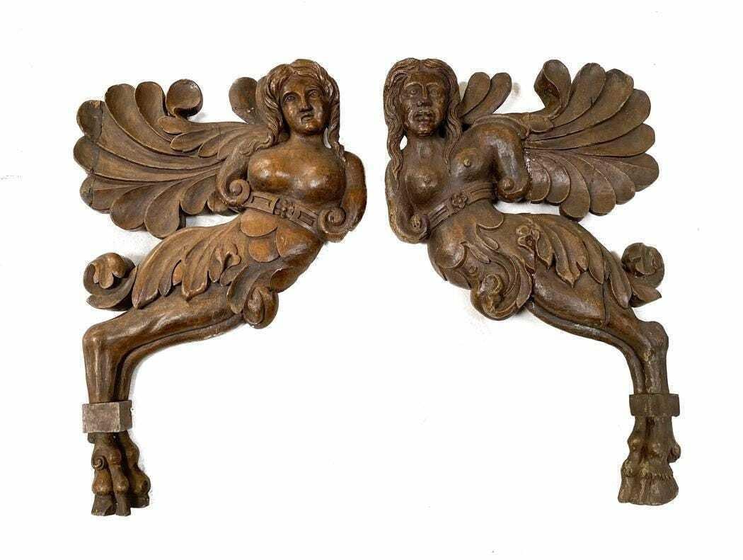 Continental Wooden Angelic Figures (1 of 6)