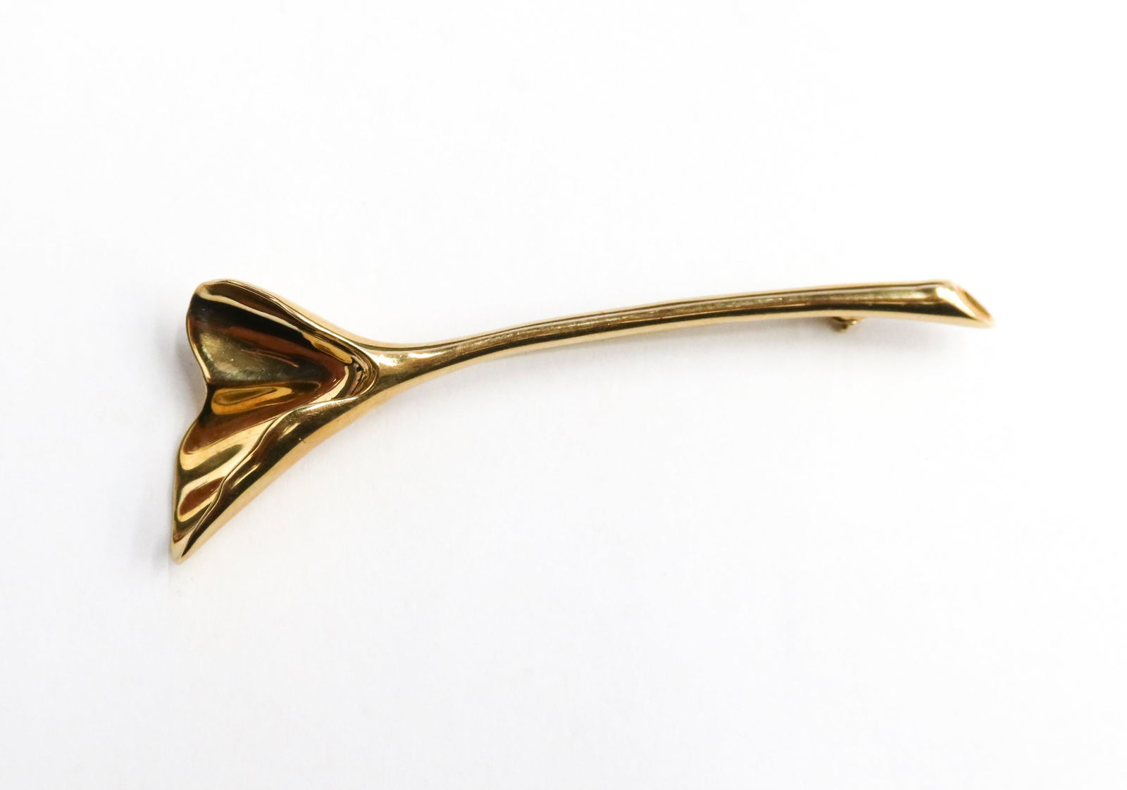 Tiffany & Co. 14k Yellow Gold Orchid Pin Pendant (1 of 8)