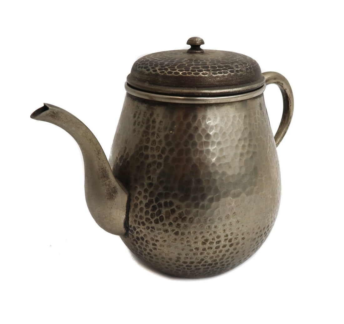 Japanese Silverplate Hand Wrought Teapot Meiji Period (1 of 8)