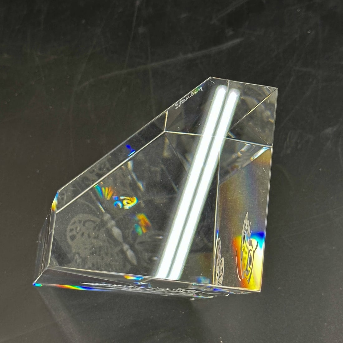 Steuben Art Glass Sculpture Garden Butterfly Prism by Bernard X Wolff w/Box - 5