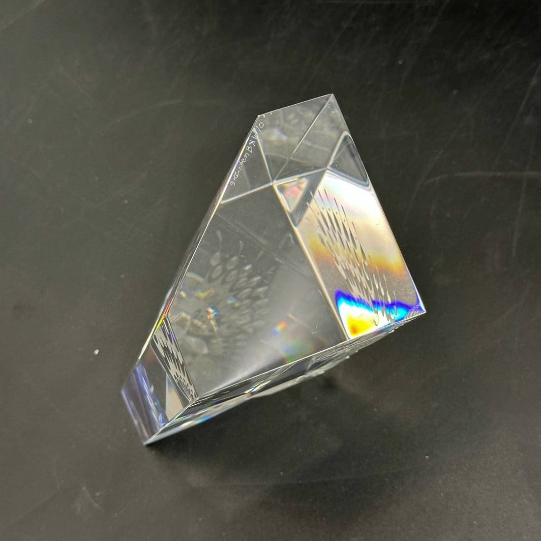 Steuben Art Glass Sculpture Garden of Delight Butterfly by Bernard X Wolff w/Box - 5