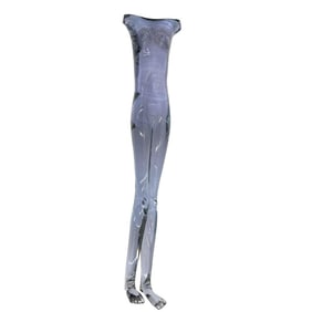 Large Elongated Nude Alexandrite Art Glass by Flavio Poli Seguso Vetri d'Arte