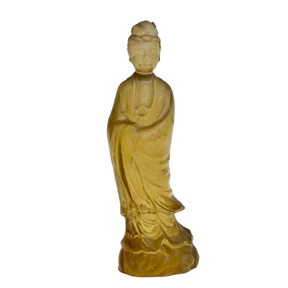 Dorothy Thorpe Amber Resin Sculpture Figurine Chinese Guanyin Woman (1 of 8)