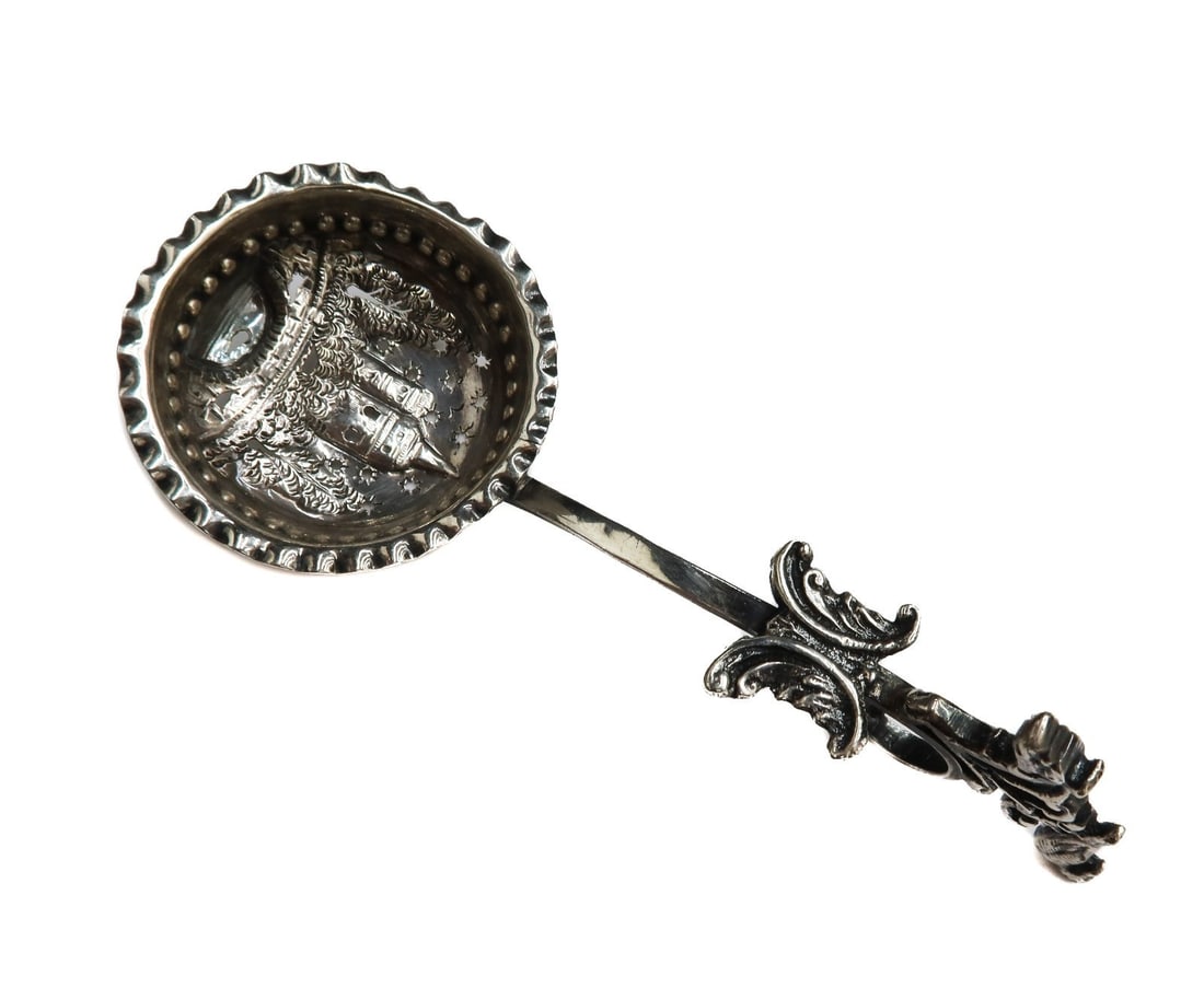 Nathan & Hayes Birmingham Sterling Silver Pierced Caddy Spoon 1892 (1 of 7)