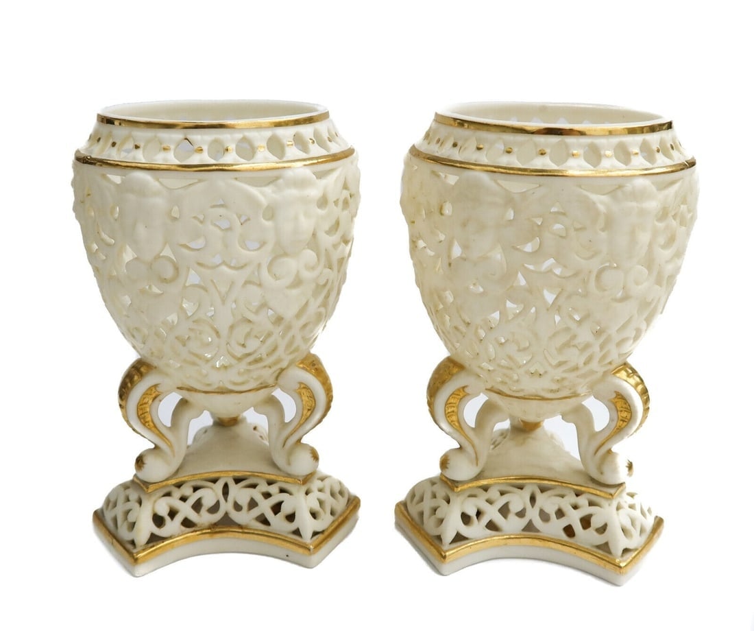 Royal China Works Reticulated Potpurri Vases or Bowls (1 of 12)
