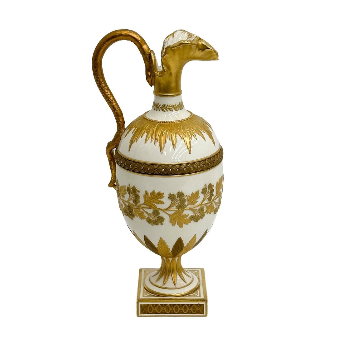 Wedgwood England Gilt Porcelain Ewer Pitcher circa 1900 (1 of 12)