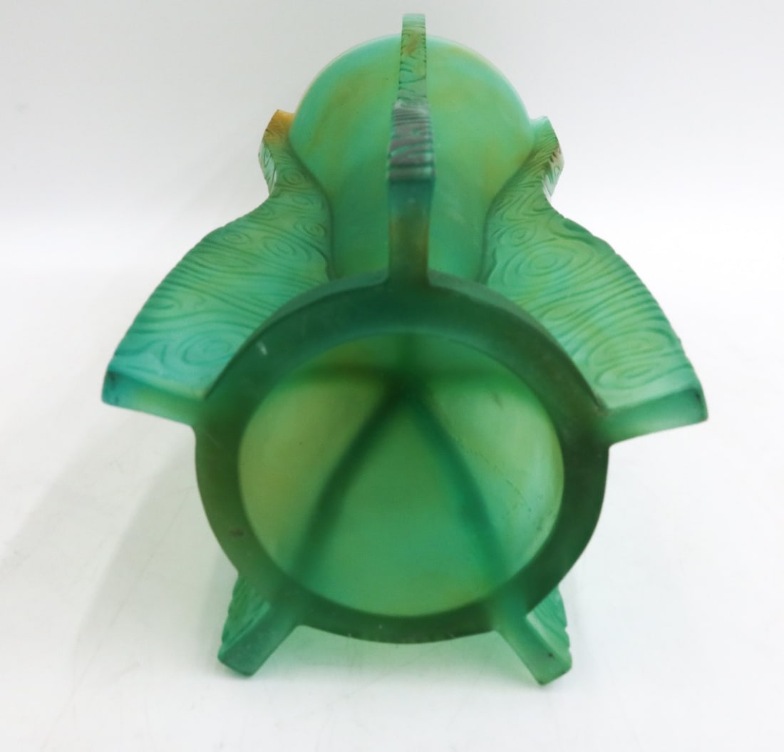 Daum France Pate De Verre Art Glass Vase Tam Tam by Pucci de Rossi Ltd Ed 175 - 8