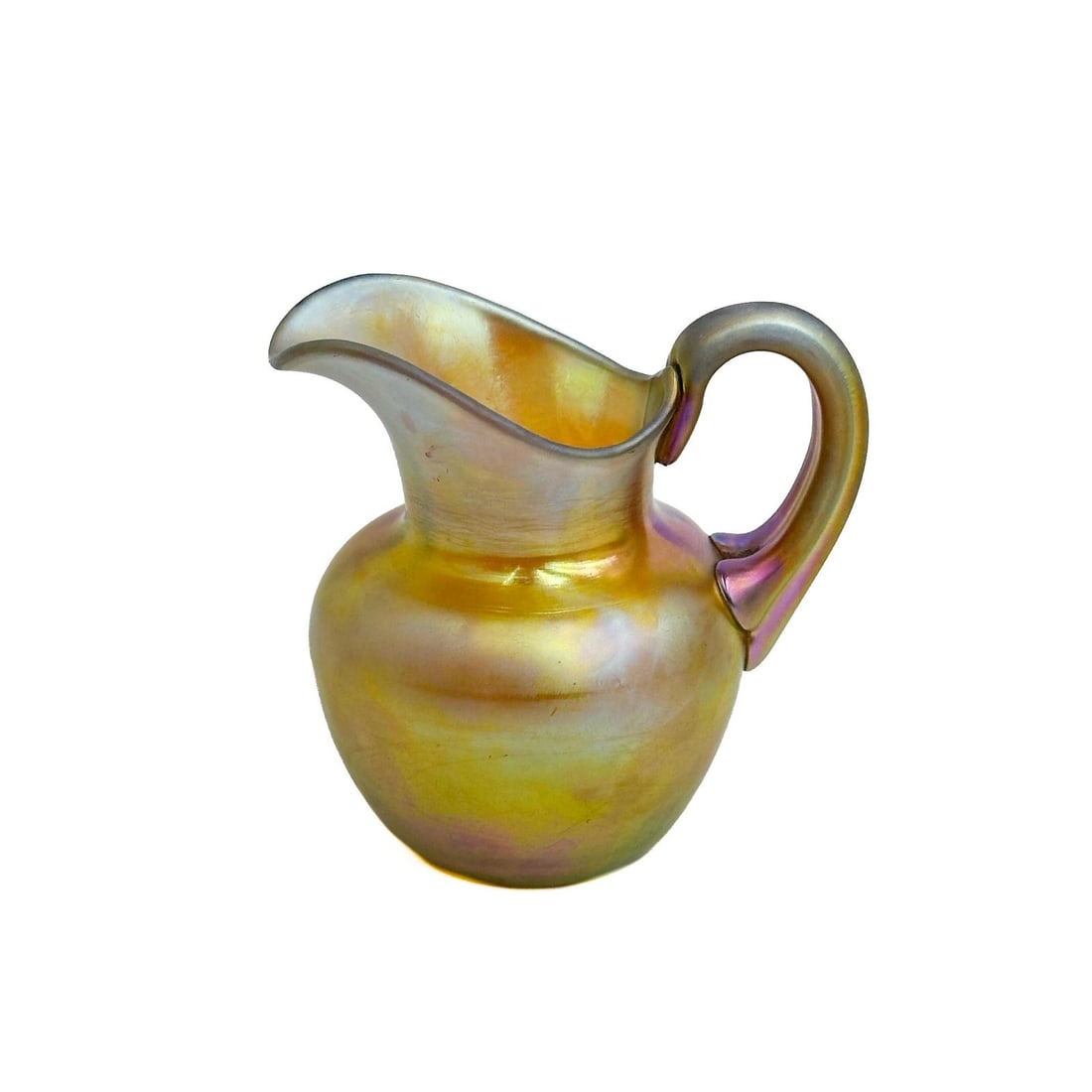 Steuben Gold Aurene Art Glass Creamer Signed #262 (1 of 9)