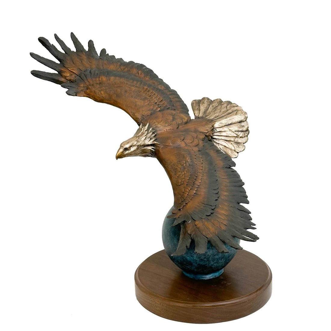 Sandy Scott Patinated Bronze Soaring Eagle Sculpture Ltd Ed/250 (1 of 7)