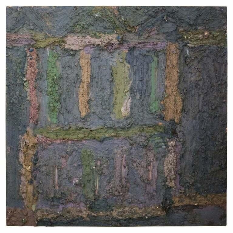 Jay Milder 'American 1934' Mixed-Media Abstract on Masonite Jacob's Ladder (1 of 4)
