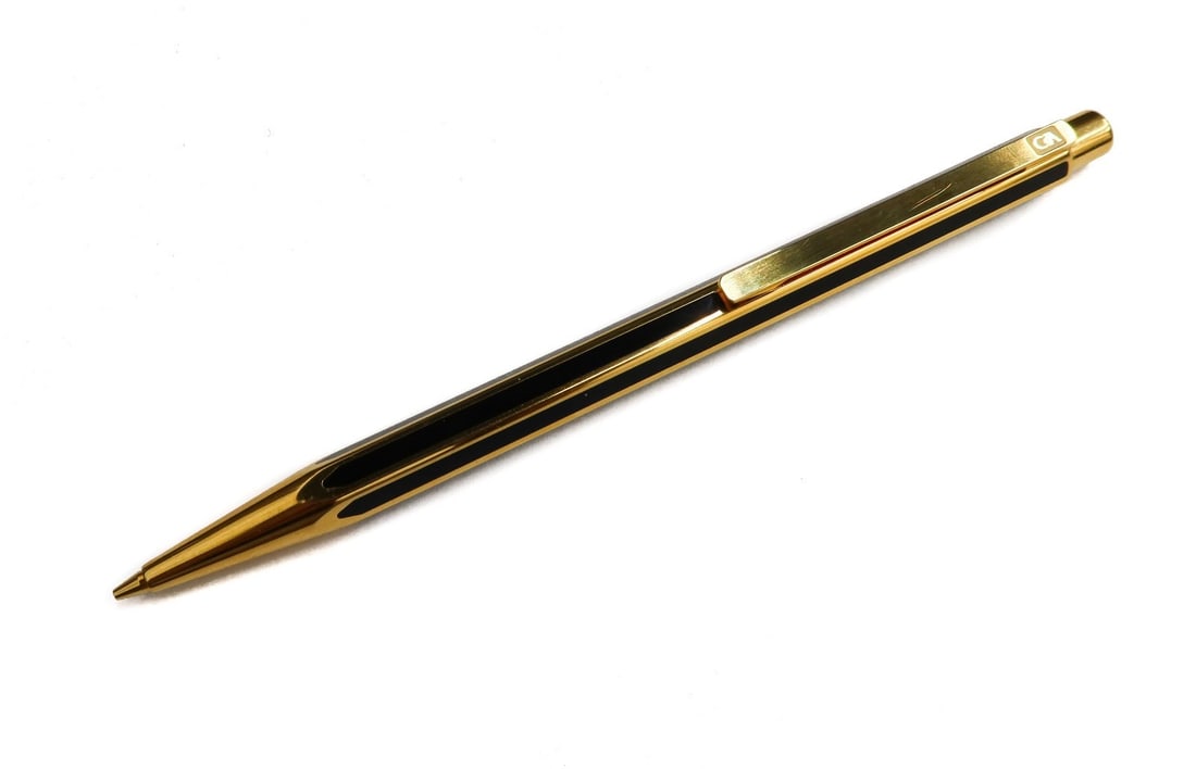Caran d'Ache Yellow Metal and Lacquered Mechanical Pencil with Box (1 of 11)