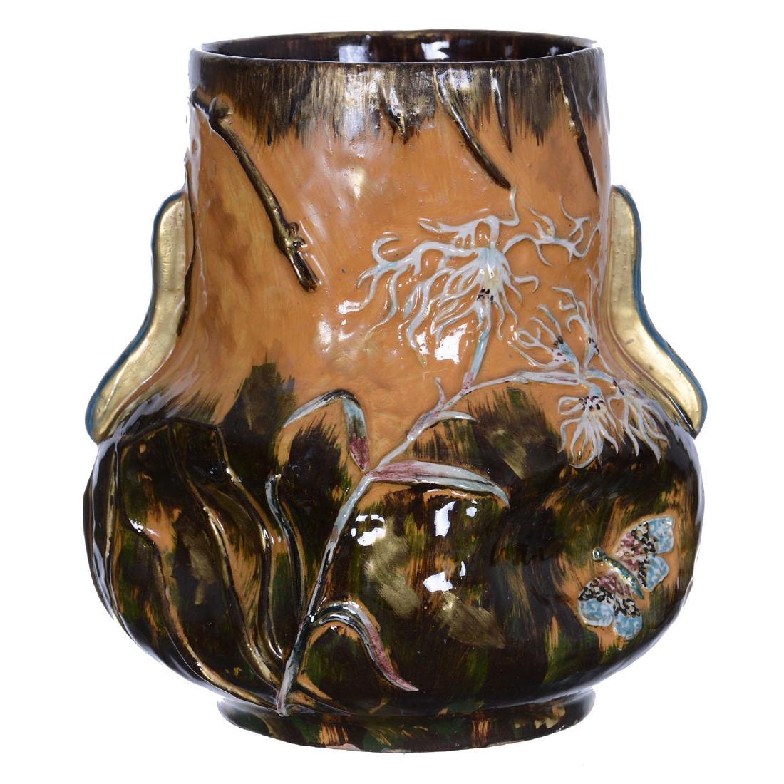 Rare 7.5" X 6.5" Marked "Emile Galle" French Art Potter (1 of 5)