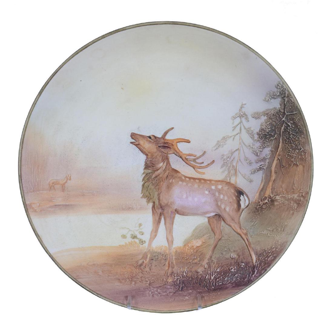 10.75" Nippon (Green Wreath) Blow Out Plaque (1 of 2)