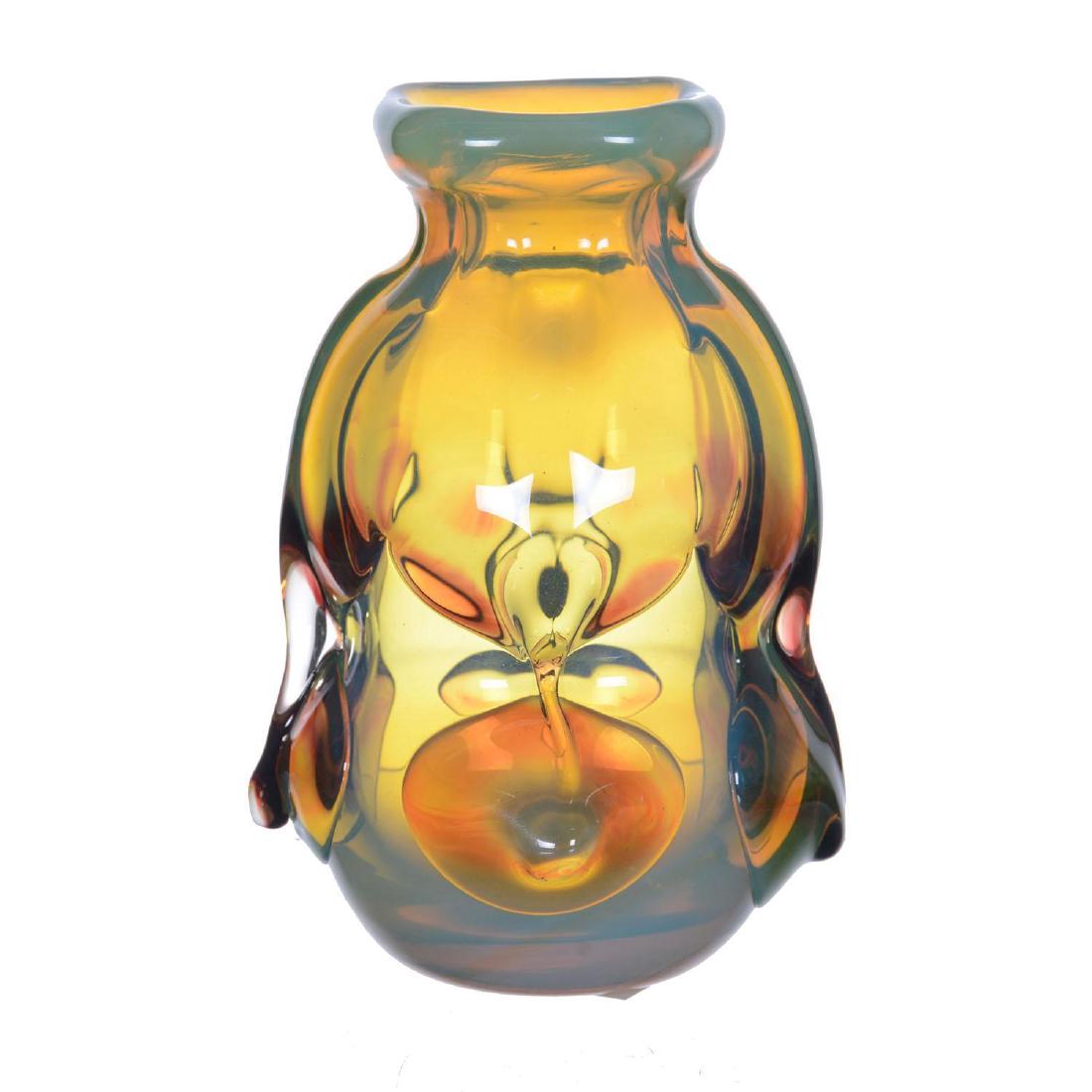 6" Signed "Labino" Modern Free Form Vase (1 of 5)