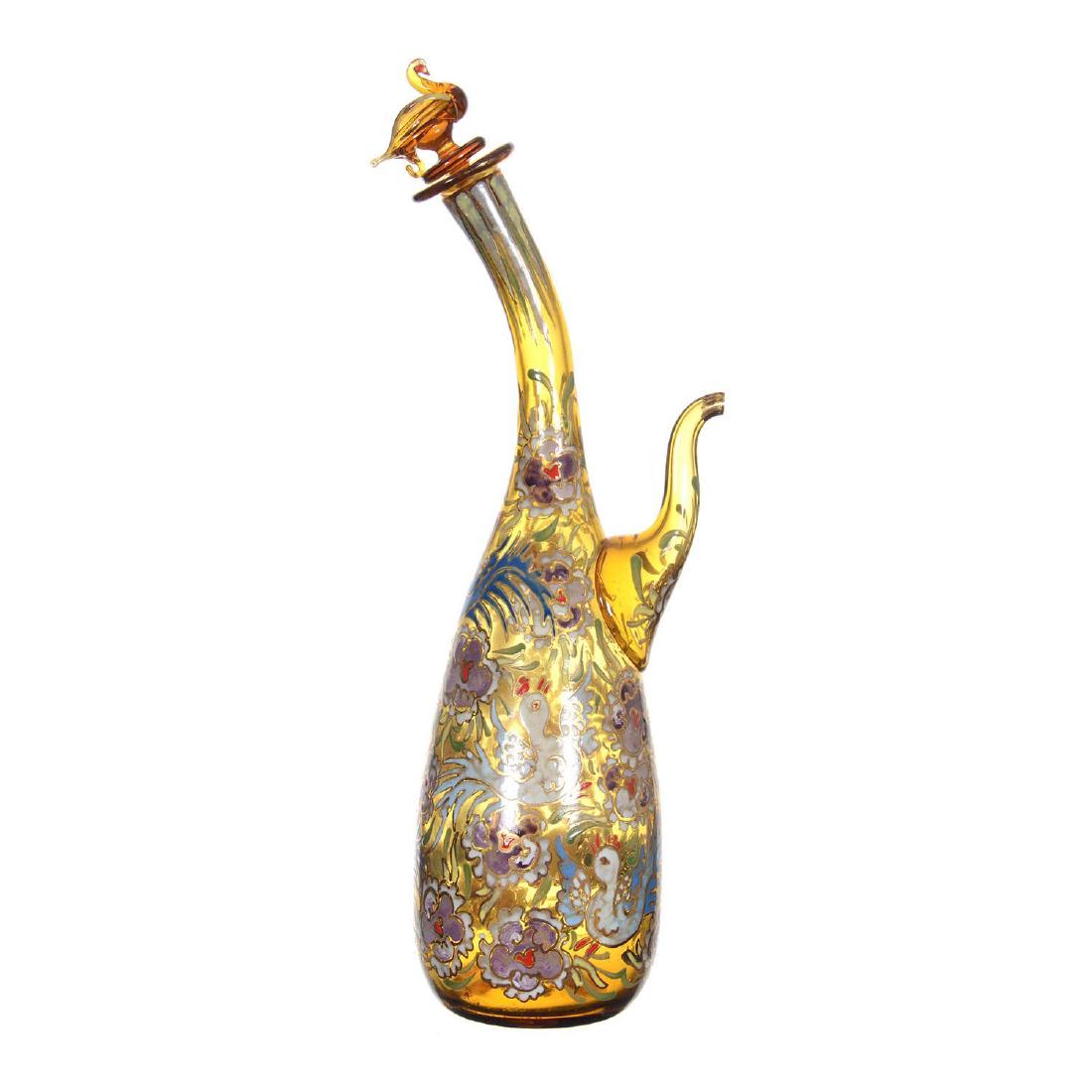 14" Art Glass Decanter Signed Cire (1 of 5)