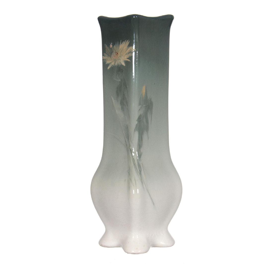 10.75" Marked Rozane Ware Royal Art Pottery Square Vase (1 of 3)