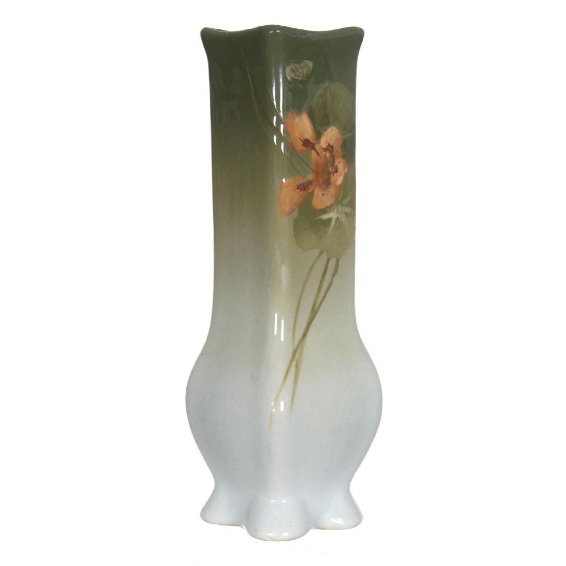 11" Marked Rozane Ware Royal Art Pottery Square Vase (1 of 4)