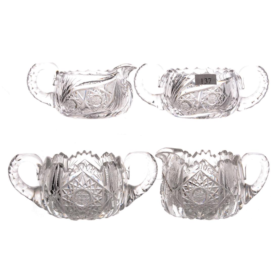(4) Creamer and Sugar Sets by J. Hoare - ABCG (1 of 2)