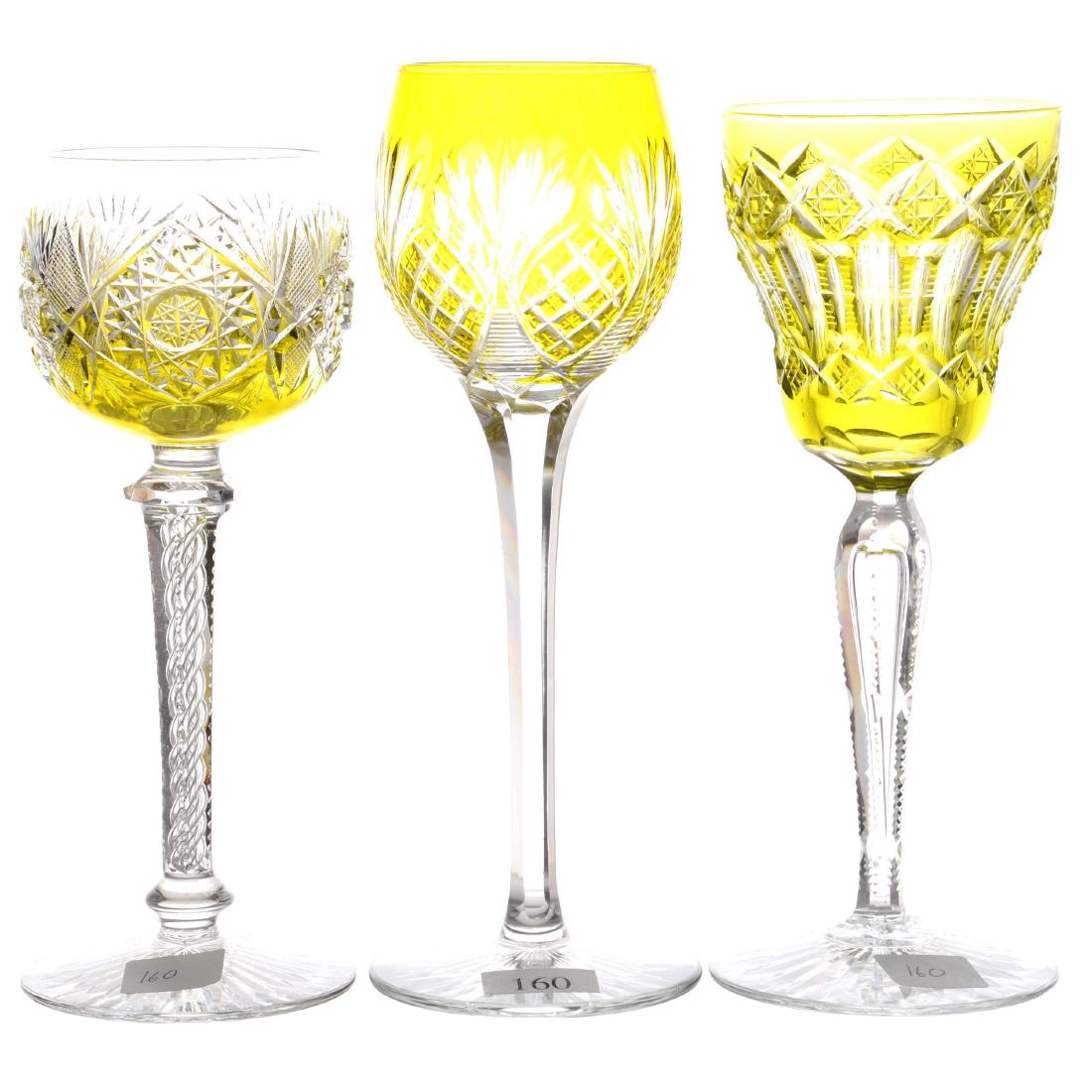 (3) Rhine Wines - Yellow Cut to Clear (1 of 1)