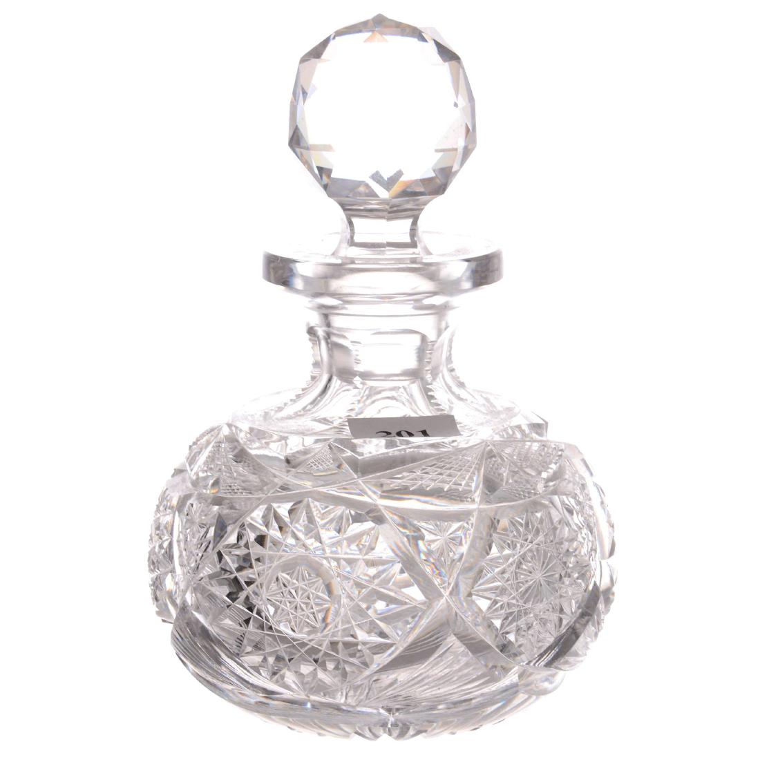 Cologne Bottle - 6.5" - Signed Libbey - ABCG (1 of 2)