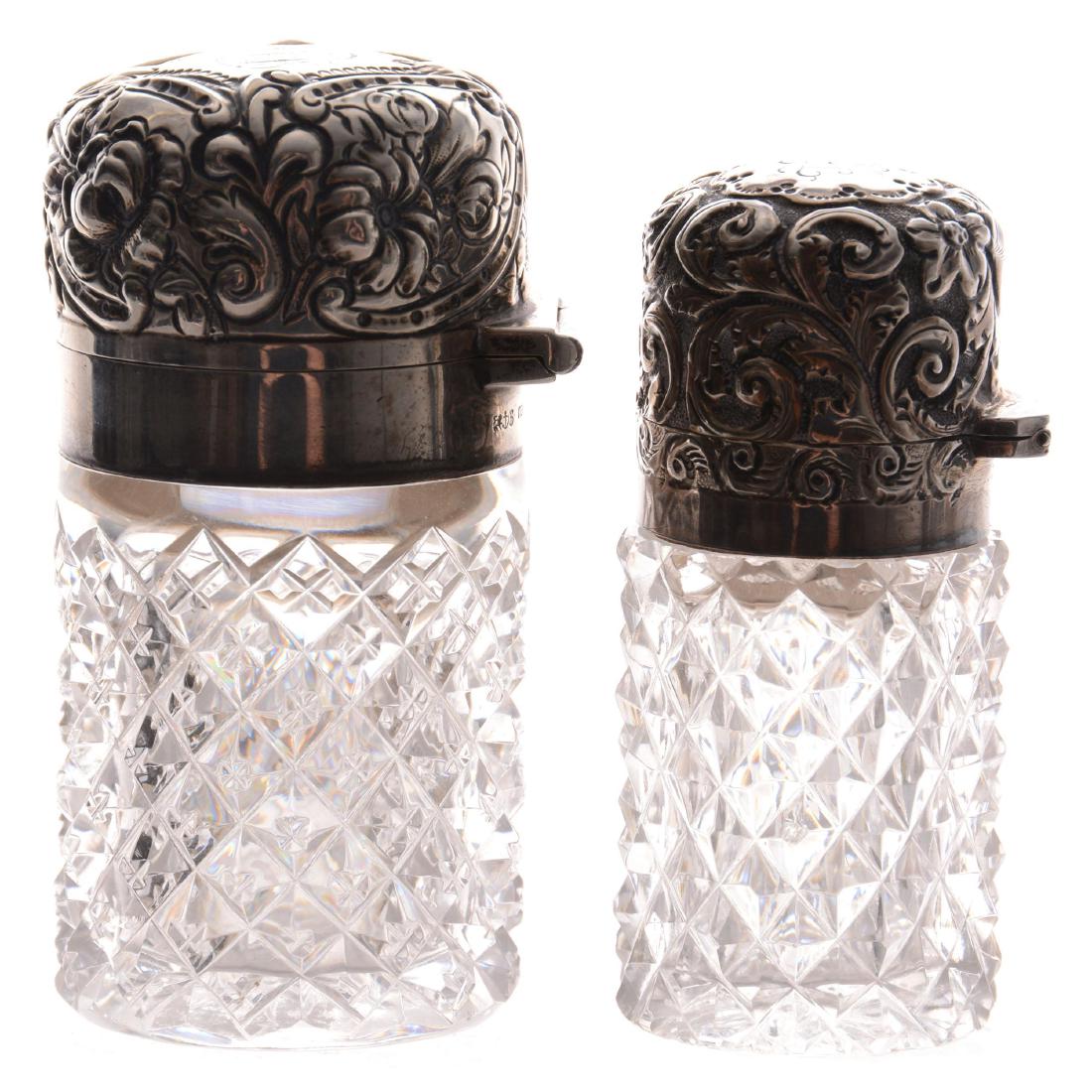 (2) Vanity Jars - ABCG - Includes (1 of 3)