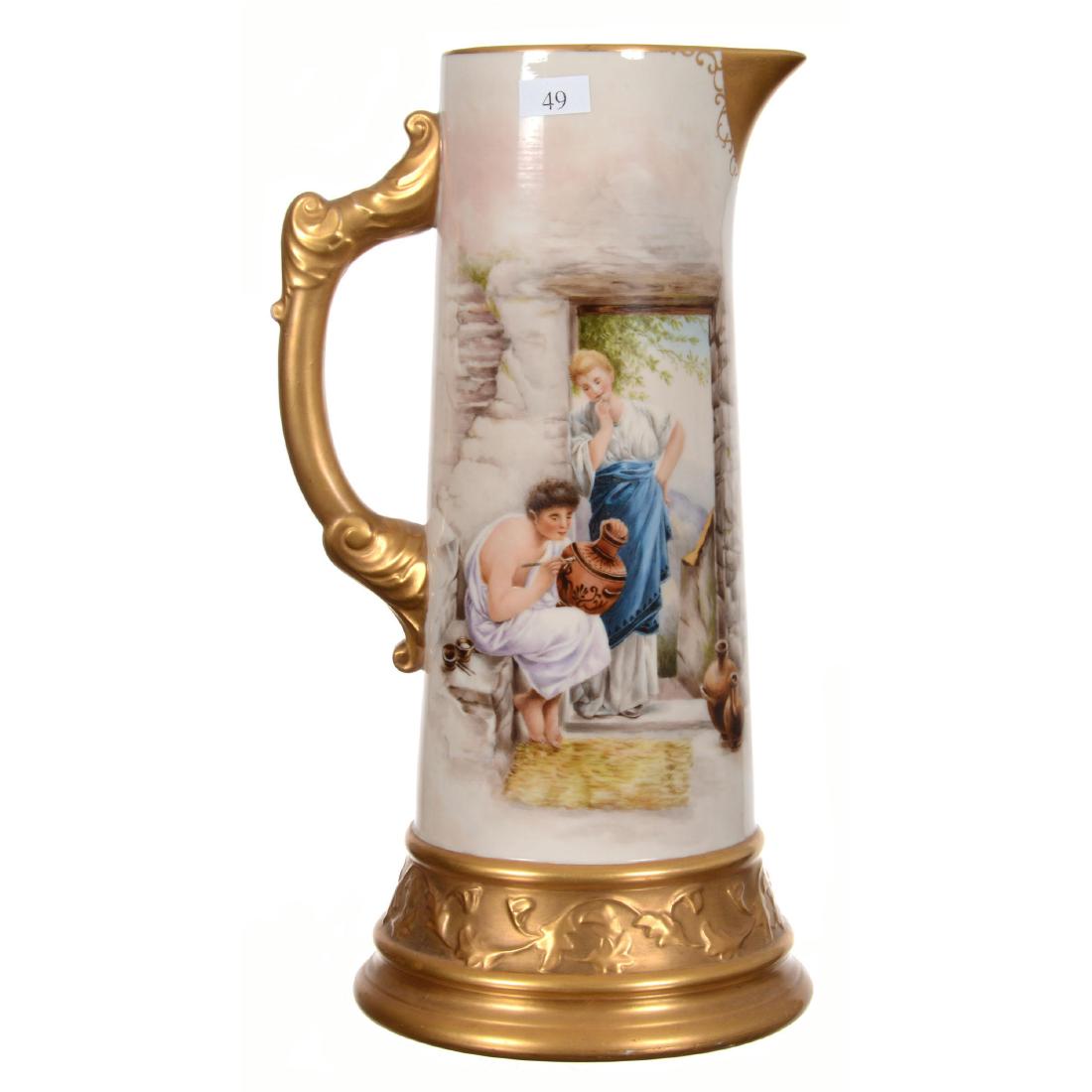 14" Marked Willetts Belleek Tankard (1 of 3)
