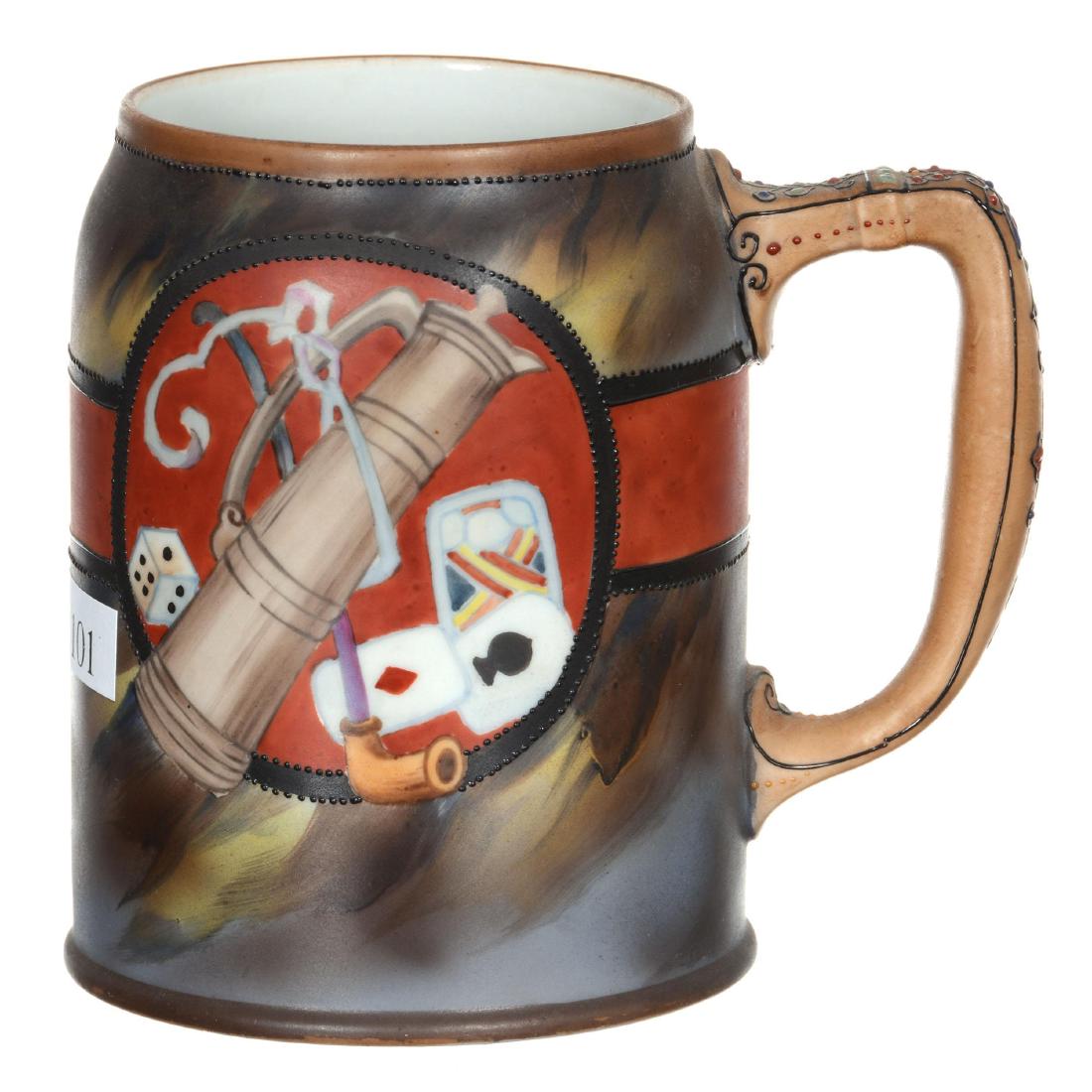 4.75" Nippon (Green Wreath) Beer Mug (1 of 3)