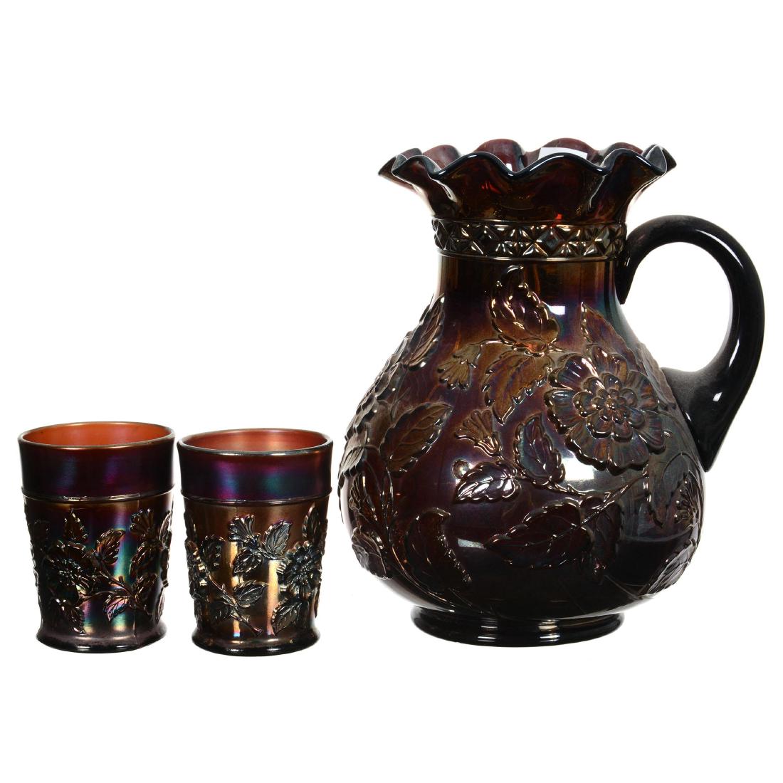 9" Carnival Glass Water Set (1 of 2)