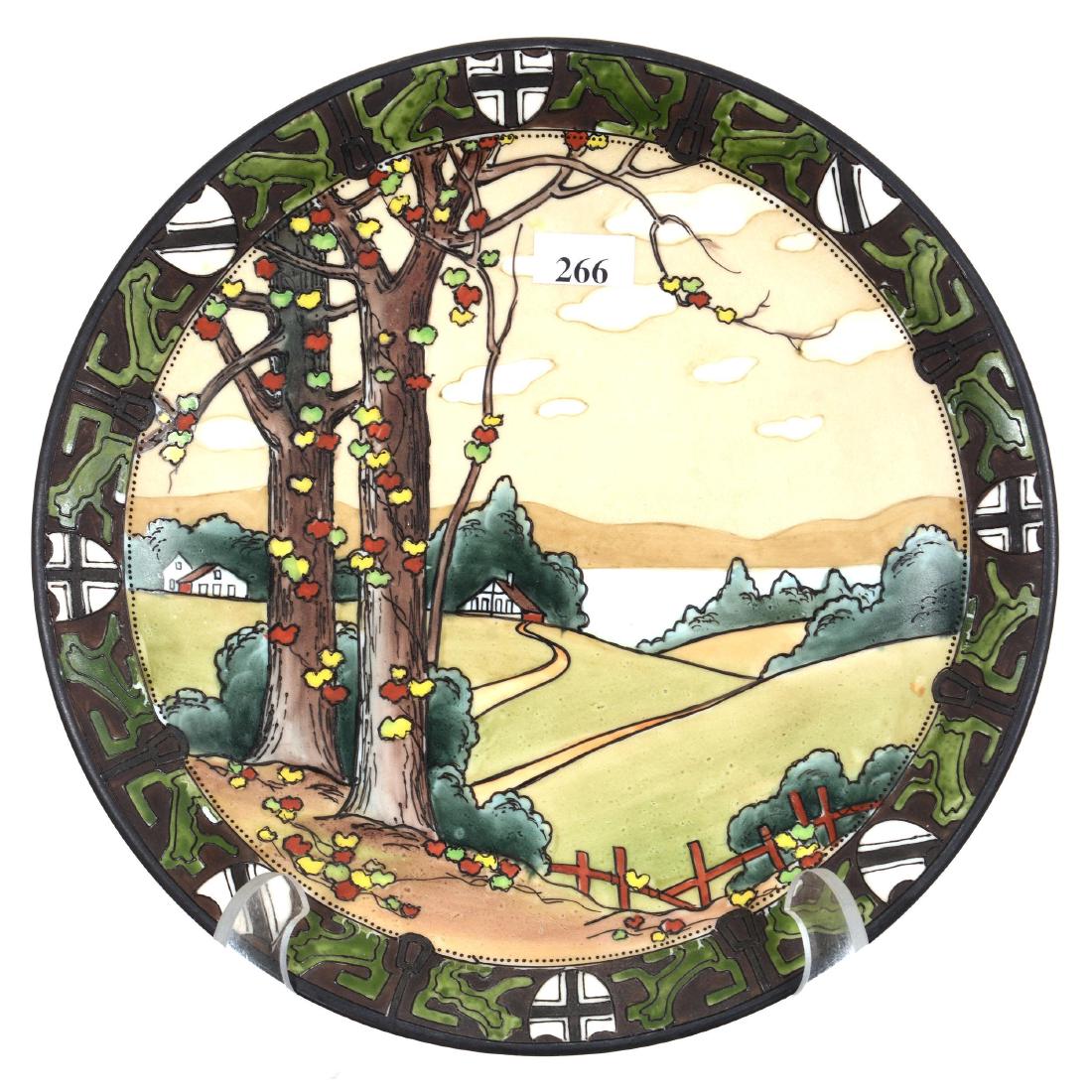 10" Nippon (Blue Maple Leaf) Round Plaque (1 of 2)