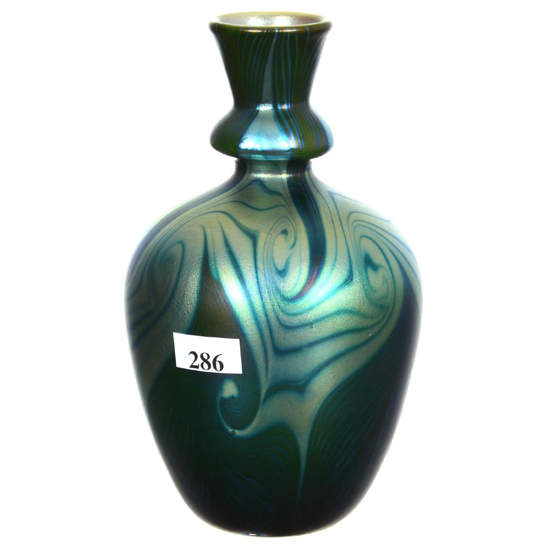 7" Signed Orient & Flume Art Glass Vase (1 of 2)