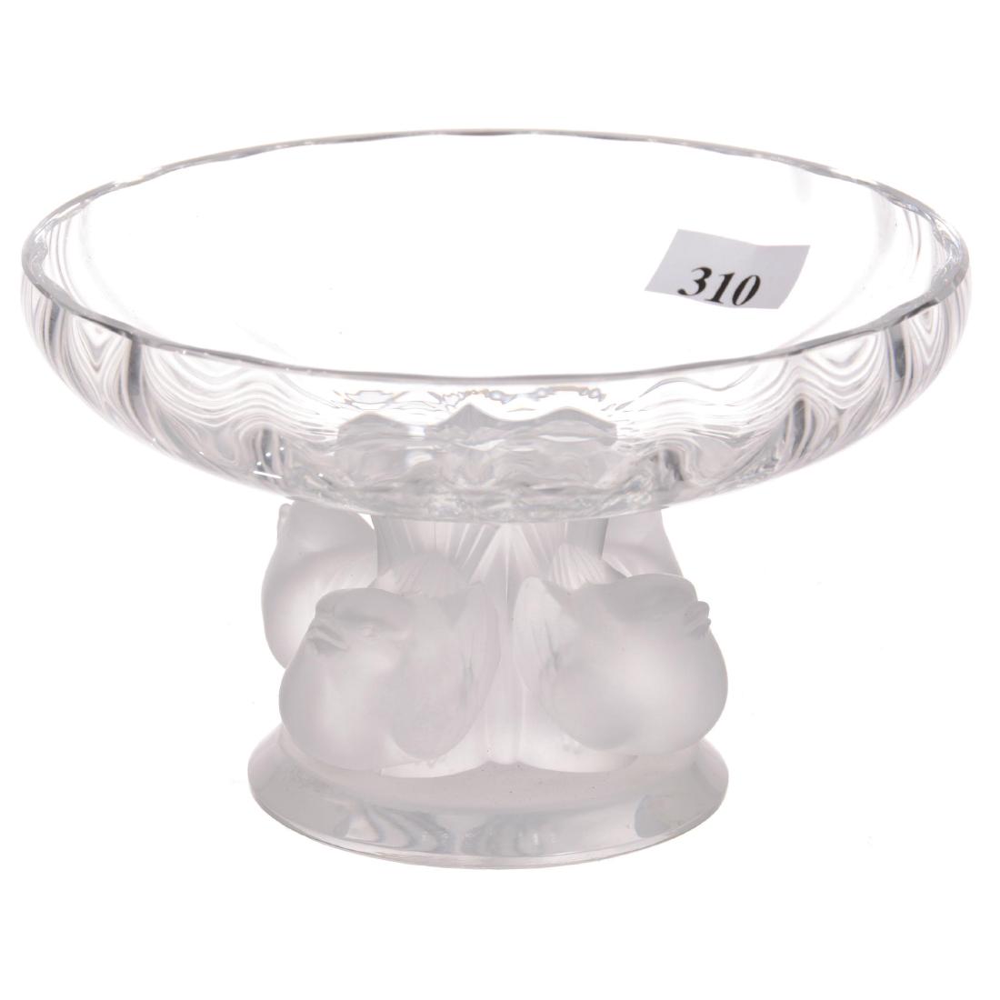 3.5" X 5.5" Signed Lalique France Compote (1 of 2)