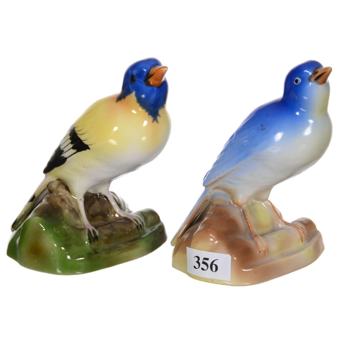 Pair 4" Nippon (Green Wreath) Figural Birds (1 of 2)