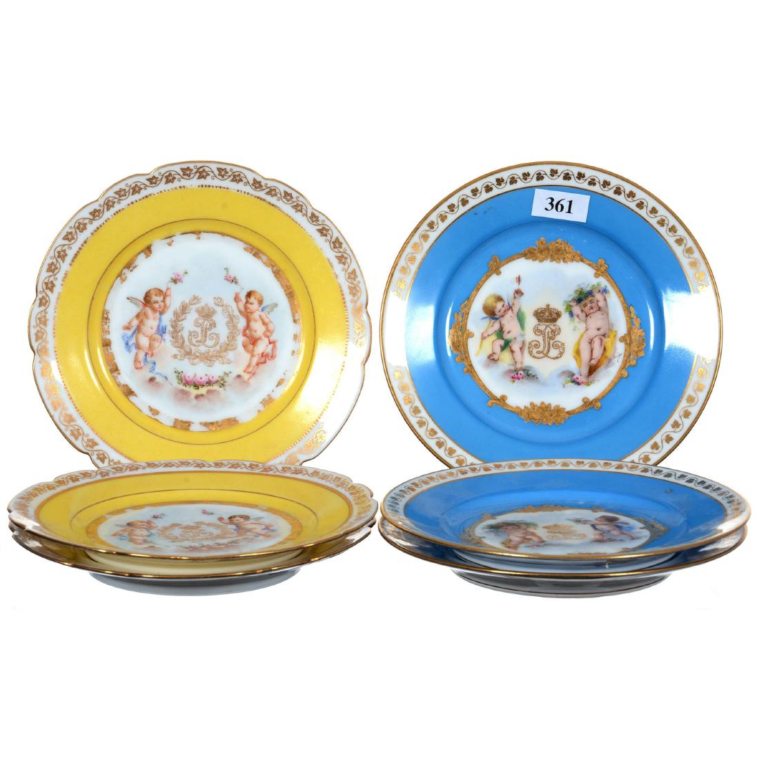 (6) 6.25" Marked Sevres Dessert Plates (1 of 10)