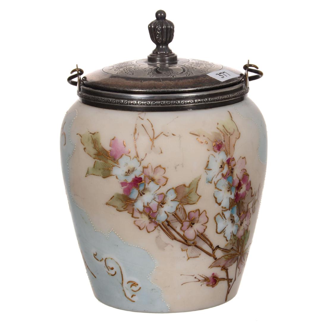 7.75" Unmarked Wavecrest Biscuit Jar (1 of 3)