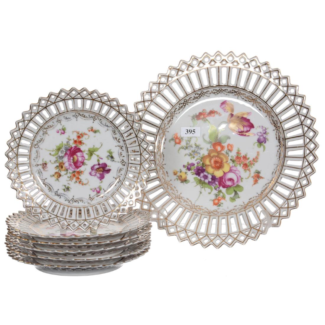 Seven Piece Dresden Cake Set (1 of 2)